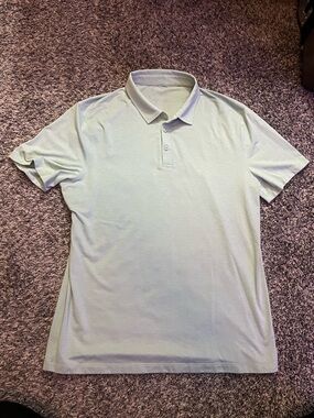 lululemon athletica Men's Pale Green Performance Polo